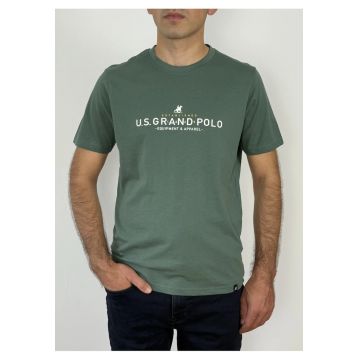 U.S. Grand POLO Tricou barbati cu imprimeu text - Regular fit