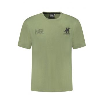 U.S. Grand POLO Tricou barbati din bumbac cu logo la baza gatului