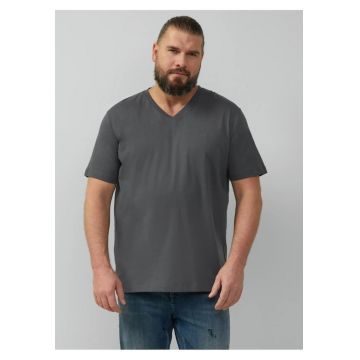 Big Sizes Tricou barbati big sizes cu decolteu in V - Regular fit