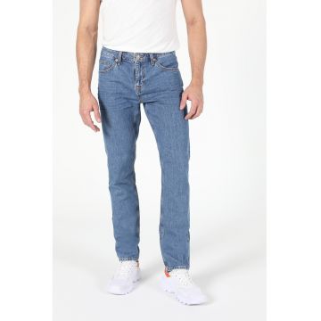 Blugi regular fit cu talie medie