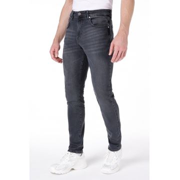 Blugi slim fit cu detalii cu aspect deteriorat