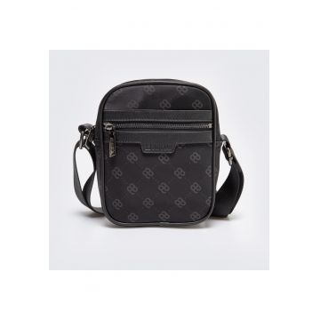 Geanta crossbody cu imprimeu cu monograma Harumen