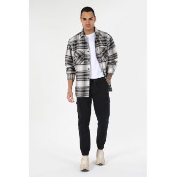 Pantaloni cargo jogger cu talie ajustabila