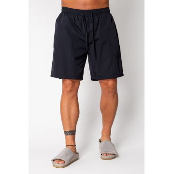 Pantaloni scurti din fas Black 17109