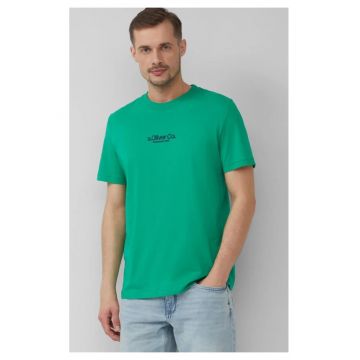 Tricou barbati cu imprimeu cu logo - din bumbac - Regular fit