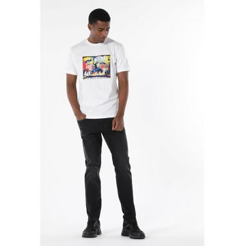 Tricou Cu Maneca Scurta De Barbati Alb Comfort Fit1