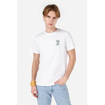 Tricou Cu Maneca Scurta De Barbati Alb Regular Fit CL1069476