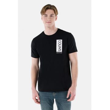 Tricou Cu Maneca Scurta De Barbati Negru Regular Fit CL1069255 8684112178035