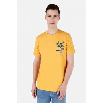 Tricou Cu Maneca Scurta De Barbati Safran Regular Fit Cl1068073