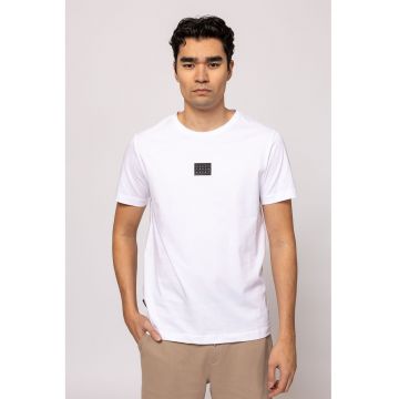 Tricou din bumbac cu decolteu la baza gatului Maska