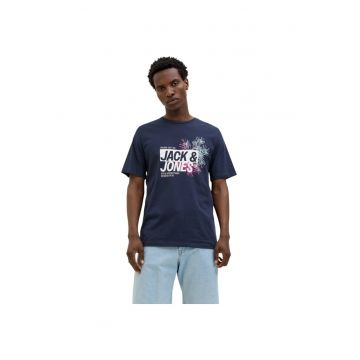 Tricou JACK &JONES Jaxon LN 45826 - Albastru inchis