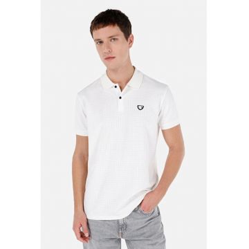 Tricou Polo Cu Maneca Scurta De Barbati Alb Regular Fit Cl1068257 8684112063003
