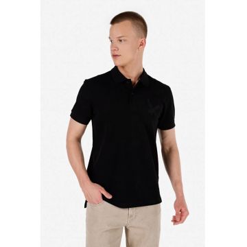 Tricou Polo Cu Maneca Scurta De Barbati Negru Regular Fit CL1068148