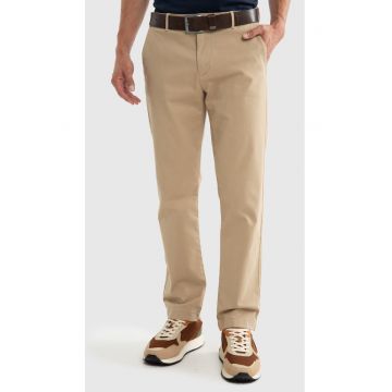 Pantaloni cu croiala dreapta Trevor - Bej