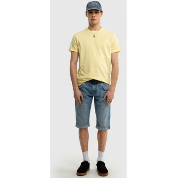 Pantaloni scurti barbati  Conner 223 - albastru deschis - cinci buzunare - bumbac