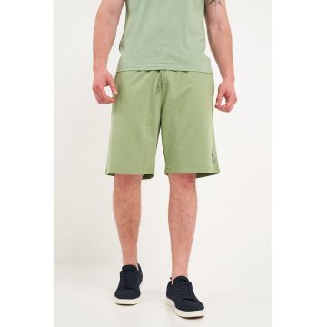 Pantaloni scurti din amestec de bumbac cu snur