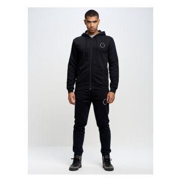 Pantaloni sport cu buzunare oblice - Negru