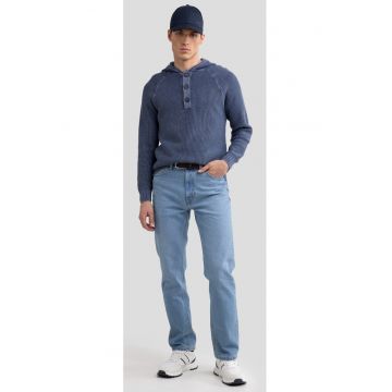 Pulover cu gluga si maneci raglan Carlson 403