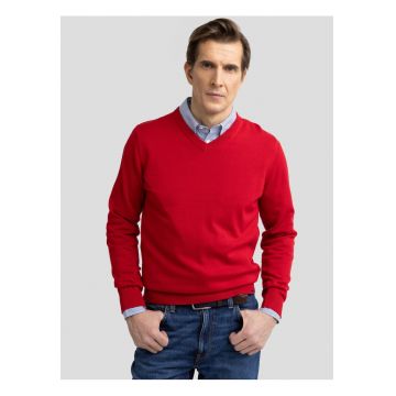 Pulover uni cu decolteu in V Vassic 603