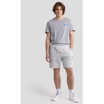 Tricou de bumbac cu detaliu text Leon