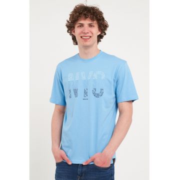Tricou de bumbac cu imprimeu text
