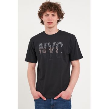 Tricou de bumbac cu imprimeu text
