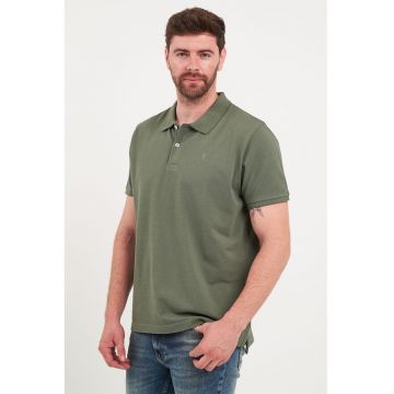 Tricou polo din bumbac de pique