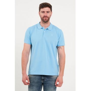Tricou polo din bumbac de pique