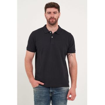 Tricou polo din bumbac de pique