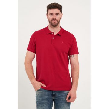 Tricou polo din bumbac de pique