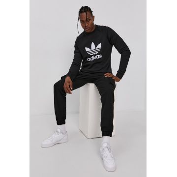 Adidas Originals Hanorac de bumbac H06651 bărbați, culoarea negru, cu imprimeu