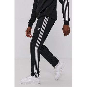 adidas Originals pantaloni H09115 bărbați, culoarea negru, material uni H09115-BLACK