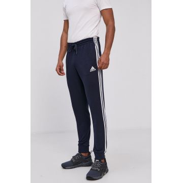 Adidas Pantaloni GK8888 bărbați, culoarea albastru marin, cu imprimeu
