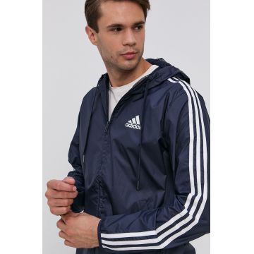 Adidas Performance Geacă GK9028 bărbați, culoarea albastru marin, de tranzitie