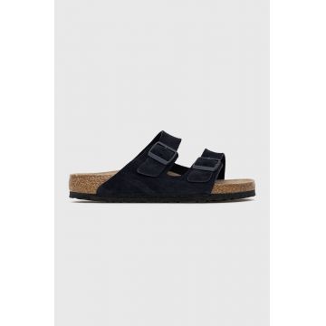 Birkenstock papuci din piele Arizona culoarea bleumarin 1020732.Midnight-Midnight