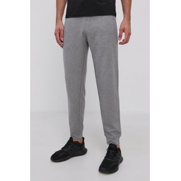 Emporio Armani pantaloni barbati, culoarea gri, drept