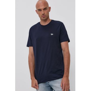 Lee Tricou bărbați, culoarea albastru marin, material neted