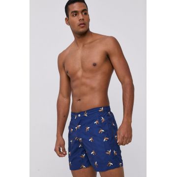 OAS Pantaloni scurți de baie culoarea albastru marin