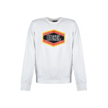 Bluzon recular fit cu imprimeu logo