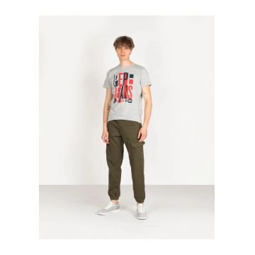 Pantaloni cargo cu snur in talie -