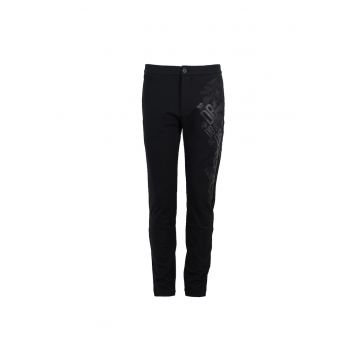 Pantaloni conici cu imprimeu logo -