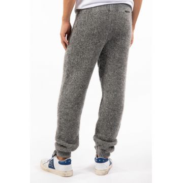 Pantaloni din lana cu snur in talie -
