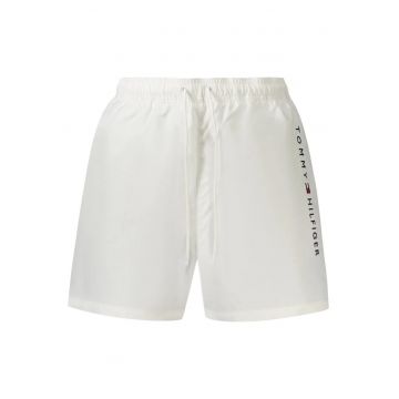 Pantaloni scurti barbati pentru inot original logo - regular fit - alb -