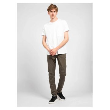 Pantaloni slim fit cu talie medie -