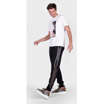 Pantaloni sport slim fit cu logo -