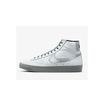 Pantofi sport barbati -  Piele - Alb/ Argintiu - 65484