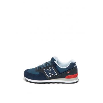 Pantofi sport cu garnituri de piele intoarsa 574