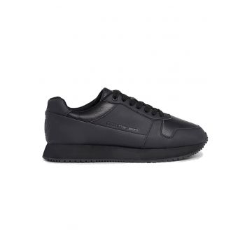 Pantofi sport  pentru Barbati - retro runner low lth - YM0YM00913-0GT - Negru