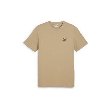 Tricou din bumbac cu decolteu la baza gatului Classics