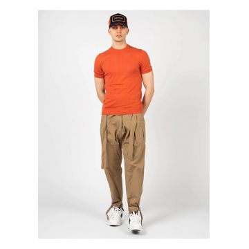 Tricou uni slim fit -